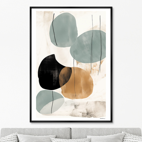 ArtNoMore - Репродукция картины на холсте Shapes in pastel colors, No 2, 2024г.