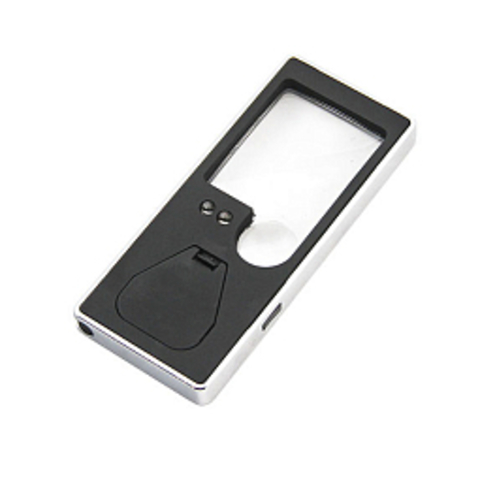 Лупа карманная с подсветкой в мягком чехле30х35мм,15мм (3LED) TH-7007 Magnifier