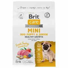 Brit Puppy&Junior.Healthy Growth сухой корм для щенков (индейка) 400 гр