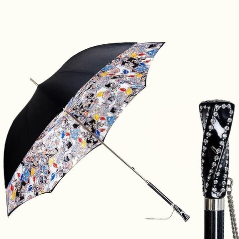 зонт с цветами сваровски