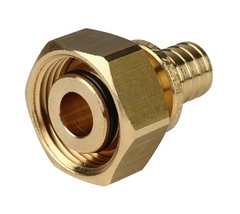 Переходник с накидной гайкой (евроконус) 16хG 3/4" STOUT для труб из сшитого полиэтилена аксиальный