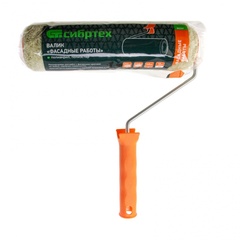 80207 Валик "Фасадные работы", 250мм,ворс 18мм,D 48мм,D ручки - 6 мм, полиакрил, полиэстер, Сибртех