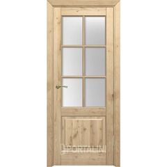 Купить Межкомнатная дверь массив дуба Порталини 2 остекление 6