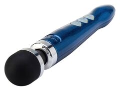 Синий беспроводной вибратор Doxy Die Cast 3R Rechargeable Wand - 28 см. - 