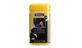 Чистящие салфетки Fellowes® для экранов VIRASHIELD™, защита от 99,9% микробов и вирусов, (100 шт) в тубе, UK