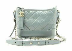 Маленькая сумка-хобо Chanel Gabrielle бирюзовый