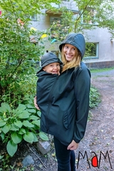 Демисезонная слингокуртка с шапочкой для малыша MaM All-Weather Jacket, Серый