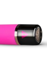 Розовый силиконовый мини-вибратор Lil Swirl - 10 см. - 