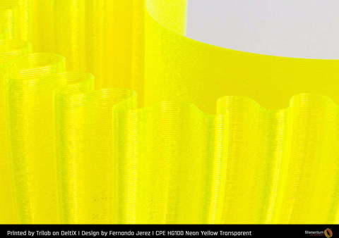 Пластик для 3D-принтера Fillamentum CPE HG100 Neon Yellow Transparent