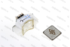 Кнопка (кнопочный модуль) ВКЛ13А-6-40 "Открытие", квадратная.