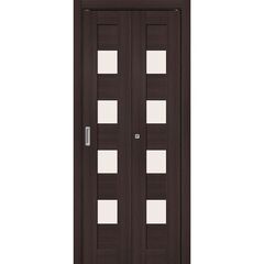 Купить Складная дверь книжка Bravo-23 Wenge Melinga остеклённая