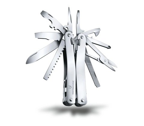 Мультитул Victorinox SwissTool Spirit X Plus Ratchet, 105 mm, 36 функций, кожаный чехол (3.0236.L)