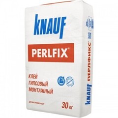 Клей монтажный гипсовый Кнауф Перлфикс (Knauf Perlfix) 30кг УТ