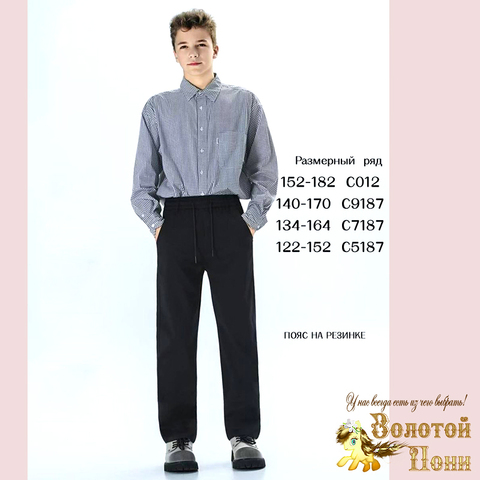 Брюки хлопок м (122-182) 250718-RN2001