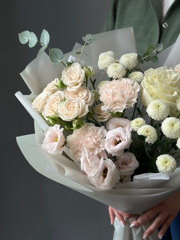 Сборный букет «Крем»