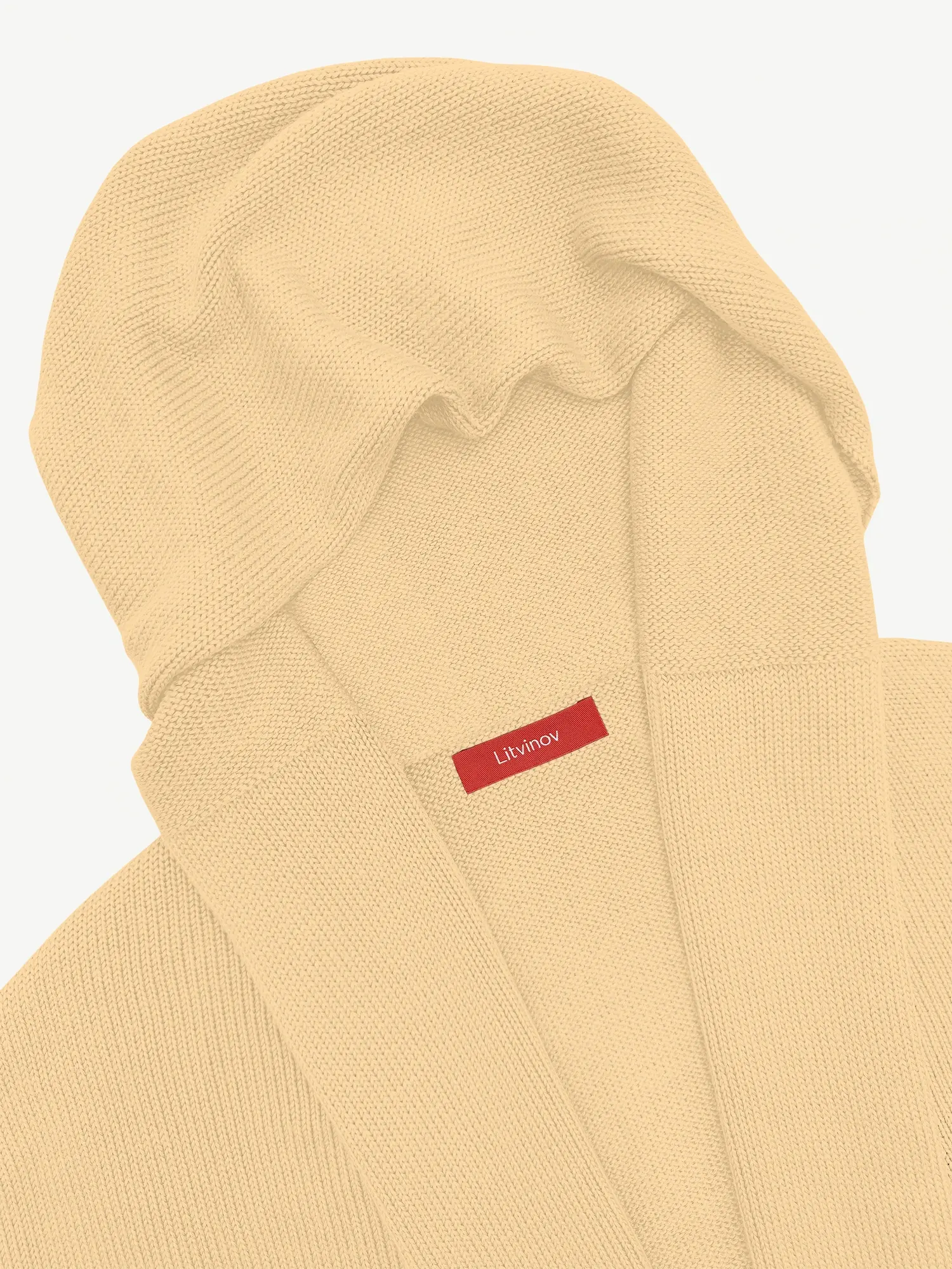 Кардиган с капюшоном из экохлопка