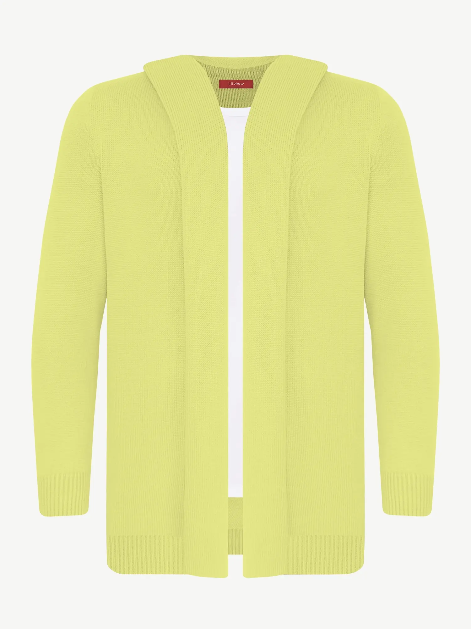 Кардиган с капюшоном из шелка