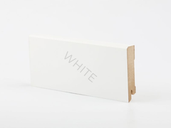 Плинтус МДФ W29-80 Белый 80х16х2050