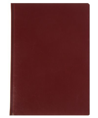 Еженедельник недатированный А4, 72 листа «Виладж», искуственная кожа, бордовый