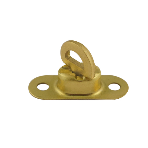 Скоба малая поворотная 17х11 мм, латунь