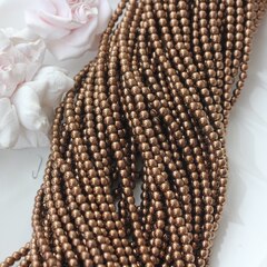 Гематин гематит, круглые бусины, 4 мм, шоколад, 1 нить, ГМ013