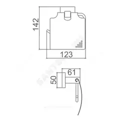 Бумагодержатель HAIBA HB8903 черная