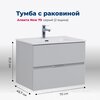 Aquanet 306152 Тумба с раковиной Алвита new 70 2 ящ. цв. серый (306152)