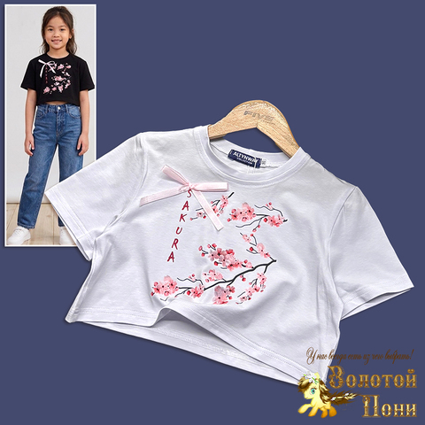 Футболка кроп-топ д (8-11) 260331-LT2605