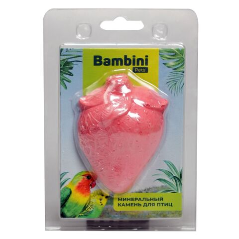 Bambini Минеральный камень для птиц Клубника
