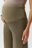 Брюки для беременных 19286 оливковый