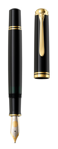 Ручка перьевая Pelikan Souverän® M 800, Black GT, M (995571)