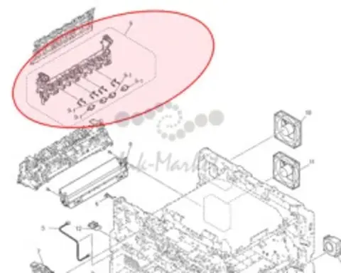 Крышка термоблока BROTHER FUSER COVER ASS DCPL8410CDW (LY7727002)