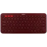 Клавиатура беспроводная Logitech K380 920-007655, Bluetooth, красный (920-007655)