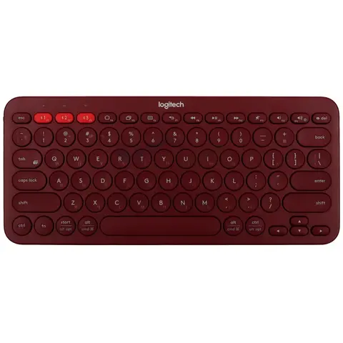 Клавиатура беспроводная Logitech K380 920-007655, Bluetooth, красный (920-007655)