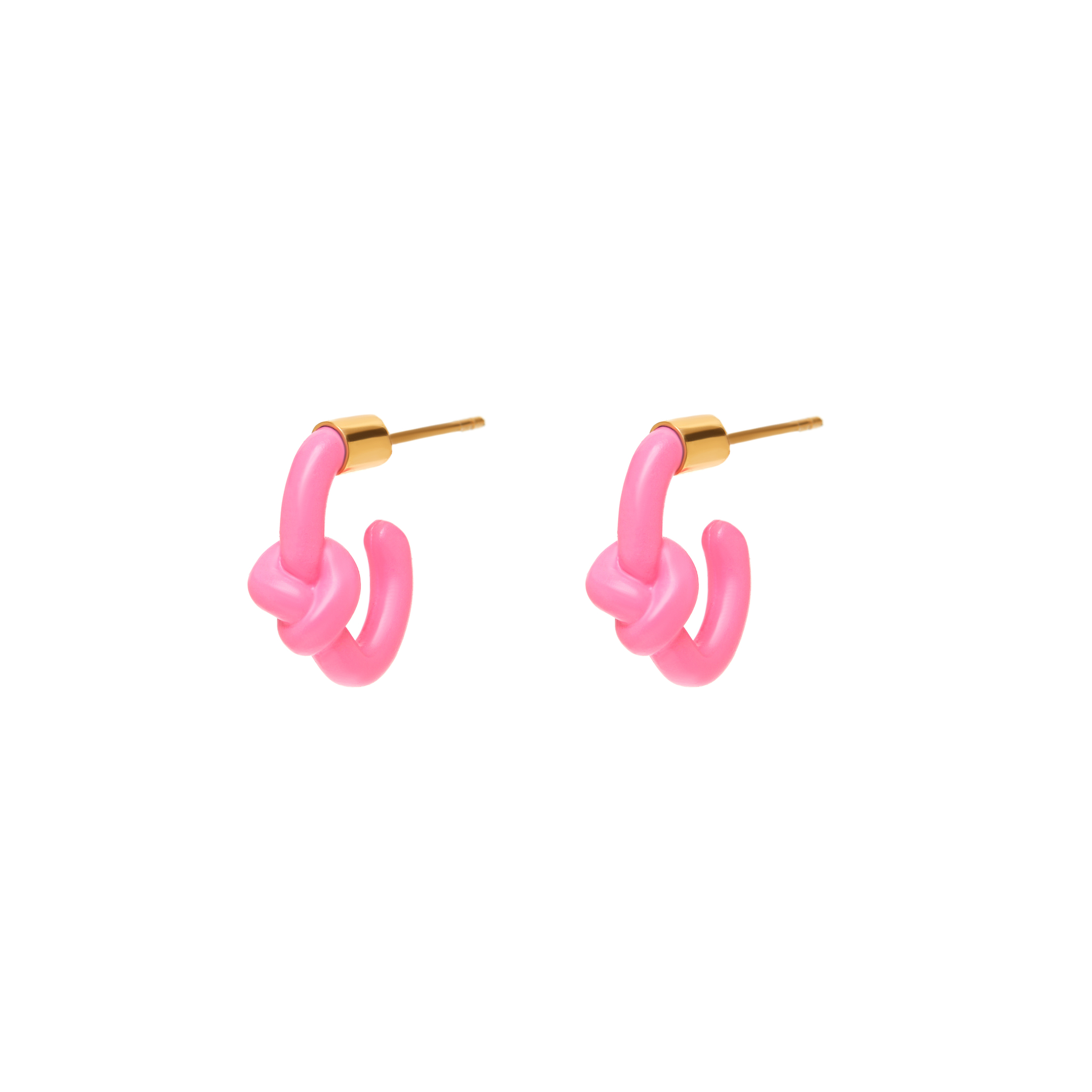 MER'S Серьги Twist & Shout Earrings – Pink цена и фото