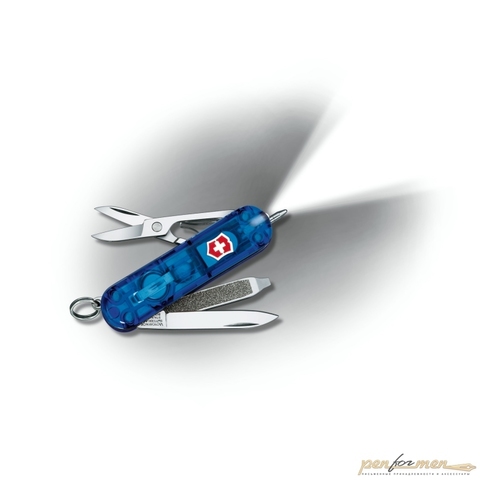 Нож Victorinox Signature Lite Sapphire 58мм 7 функций прозрачный синий (0.6226.T2)