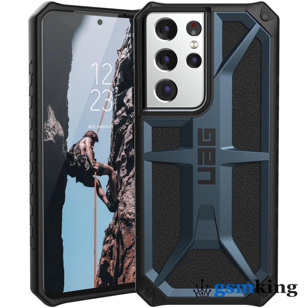 Чехол UAG Monarch Series Case for Samsung Galaxy S21 Ultra Mallard  (Синий)212831115555 - цена 0.0 ₽.