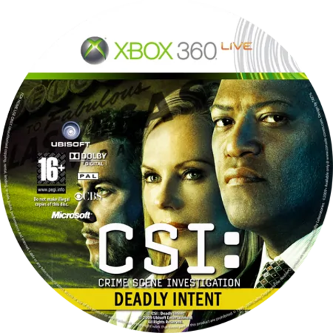 CSI Deadly Intent [Xbox 360]