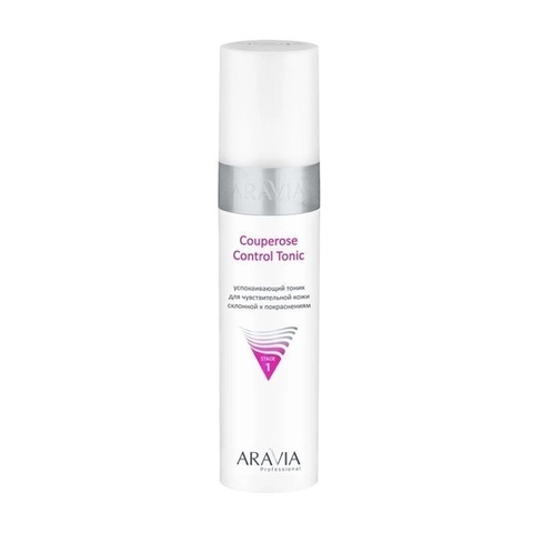 Успокаивающий тоник для кожи склонной к покраснениям COUPEROSE CONTROL TONIC, 250 мл ARAVIA Prof