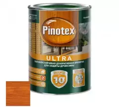 Пропитка декоративная для защиты древесины Pinotex Ultra AWB полуглянцевая орех
