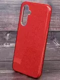 Силиконовый чехол блестящий Sparkle Case Блеск для Samsung Galaxy A54 (Красный)