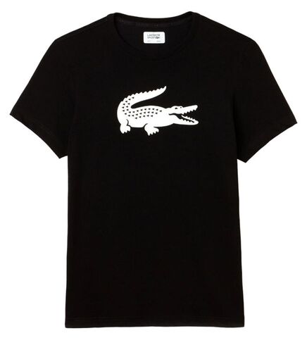 Детская теннисная футболка Lacoste Boys SPORT Tennis Technical Jersey Oversized Croc T-Shirt - black