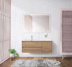 BelBagno KRAFT-1000-2C-1A-SO-RNN-R KRAFT База под раковину подвесная с двумя выкатн ящиками одной распашн.дверц. правосторонн.RovereNebrascaNature,1000x460x500,KRAFT-1000-2C-1A-SO-RNN-R фото