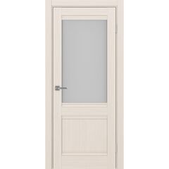 Купить Межкомнатная дверь экошпон Турин 502U.21 ясень перламутровый остеклённая