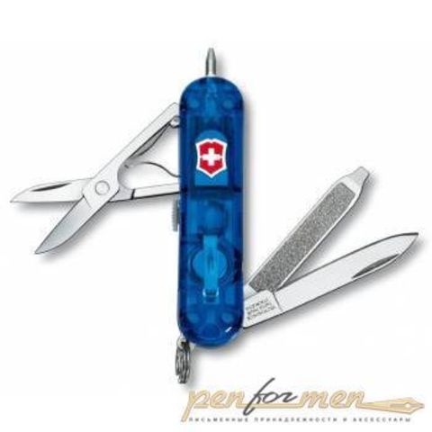 Нож Victorinox Signature Lite Sapphire 58мм 7 функций прозрачный синий (0.6226.T2)