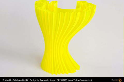 Пластик для 3D-принтера Fillamentum CPE HG100 Neon Yellow Transparent