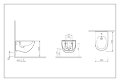 Биде подвесное AM.PM SENSATION - C303411WH