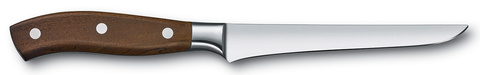 Нож кухонный Victorinox Grand Maitre (7.7300.15G) стальной обвалочный лезв.150мм прямая заточка дерево подар.коробка