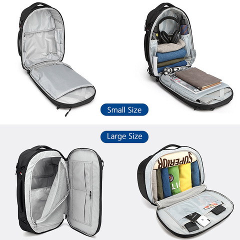 Картинка рюкзак городской Ozuko 9216S Black - 10