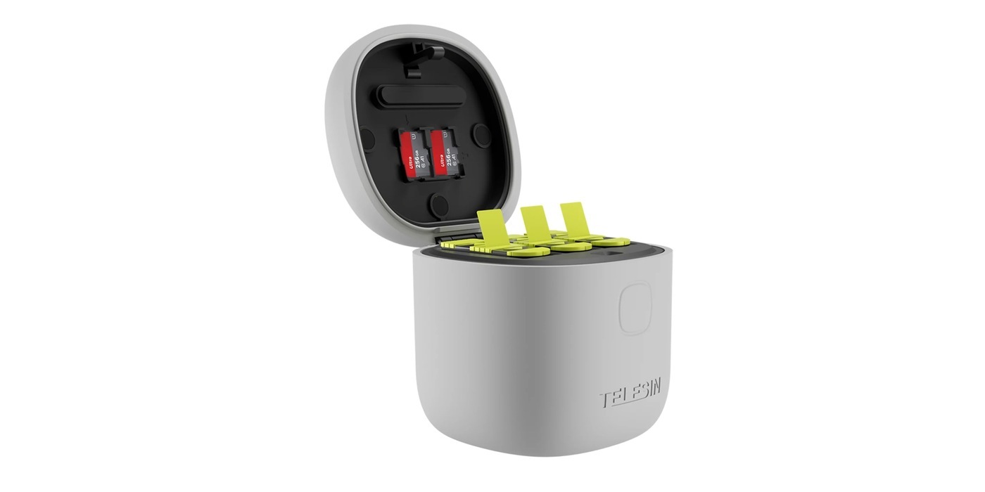 Зарядное устройство TELESIN Allin Box Portable Storage Charger для GoPro 9/10/11
